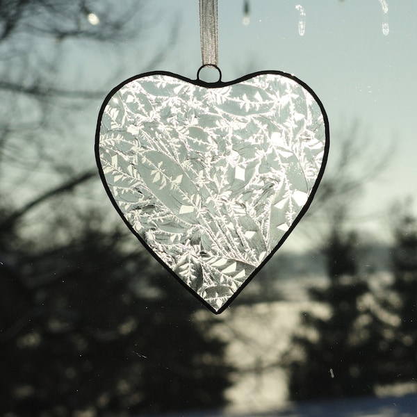 Large Heart Suncatcher, Stained Glass