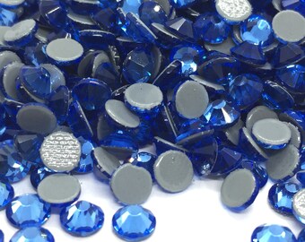 Strass BLEU BEBE thermocollant hotfix - Strass high quality - Strass en verre 2mm à 6mm - Grossiste strass - Petite et grande quantité