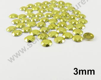 Dome Thermo - yellow - 3mm - x 150pcs