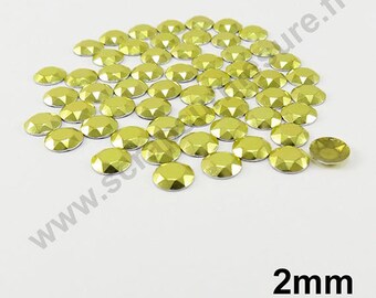 Dome Thermo - yellow - 2mm - x 200pcs
