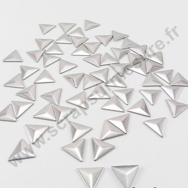 Triangle thermocollant - ARGENT - 6mm, 10mm