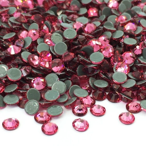 Strass ROSE thermocollant high quality - Strass hotfix - Grossiste strass - Petite et grande quantité