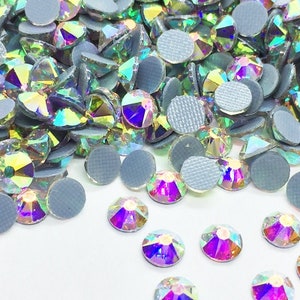 Strass AB CRISTAL 2088 thermocollant 16 facettes qualité Swarovski, strass hotfix 2088 Strass verre, 3mm à 8mm image 3