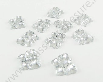 Strass pierre décorative à coller papillon - DIAMANT - 10mm - x 30 strass