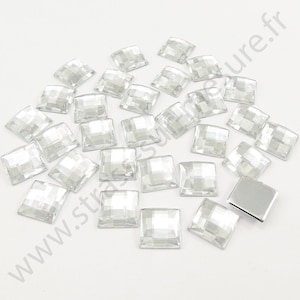 Strass da incollare effetto griglia quadrata - DIAMOND - 6mm, 8mm - Grossista strass