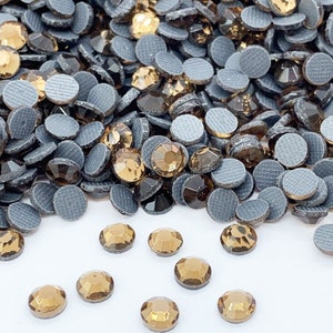 BROWN hotfix iron-on rhinestones - DMC rhinestones - Rhinestone wholesaler - Small and large quantities