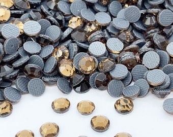 BROWN iron-on hotfix rhinestones - DMC rhinestones - Rhinestone wholesaler - Small and large quantities