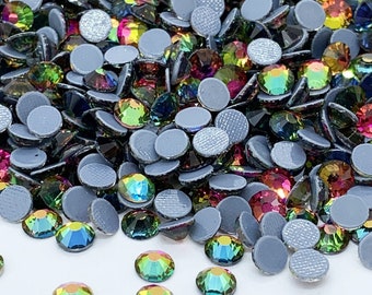 Strass RAINBOW thermocollant hotfix - Strass en verre 2mm à 6mm - Grossiste strass - Petite et grande quantité