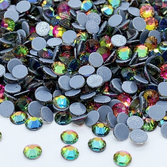 Hotfix fusible RAINBOW rhinestones - 2mm to 6mm glass rhinestones -  Rhinestone wholesaler - Small and large quantities