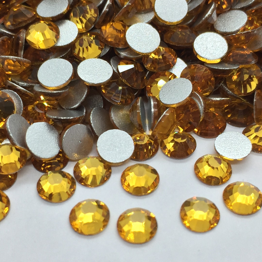 Round Glass TOPAZ Rhinestones - Home Decor Rhinestones - Scrapbooking ...