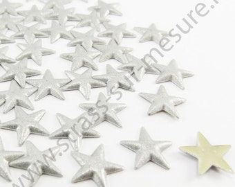 Etoile thermocollant ARGENT NACRE, strass en métal hotfix  Grossiste strass - Petite et grande quantité