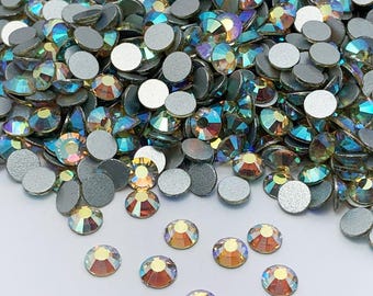 Cristal redondo de narciso AB - Cristales de decoración para el hogar - Cristales de scrapbooking - Cristales decorativos