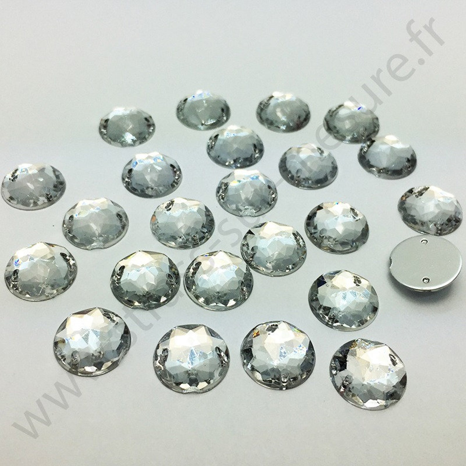 Strass à coudre rond multifacette DIAMANT 12mm 16mm Etsy