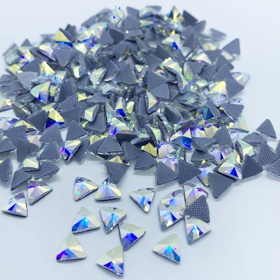 Strass TRIANGLE RIVOLI heat-adhesive glass - NACRE - Strass hotfix -  Wholesaler of rhinestones - Small and large quantities