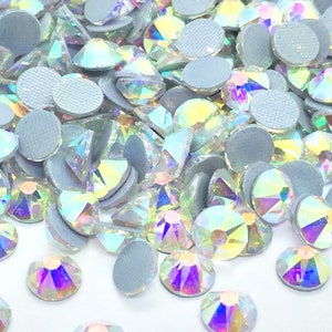 80 Strass Thermocollants Rectangle - Taille 5x2,5 Mm - Qualité Cristal A+ (hotfix) - Neuf