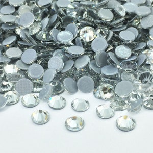 Hotfix iron-on CRYSTAL rhinestones, Swarovski quality, Glass rhinestones - Rhinestone wholesaler, Small and large quantities