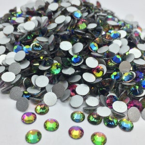 ARC en CIEL RAINBOW strass in vetro da incollare rotondi - Strass per decorazioni domestiche - strass per scrapbooking - da 2 mm a 6 mm