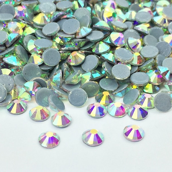 AB NACRE high quality iron-on rhinestones, Préciosa quality glass rhinestones - Rhinestone wholesaler - Small and large quantities