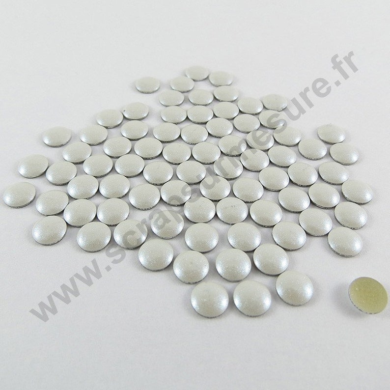 Strass clou thermocollant rond hotfix ARGENT 2mm à 22mm customisation vêtement