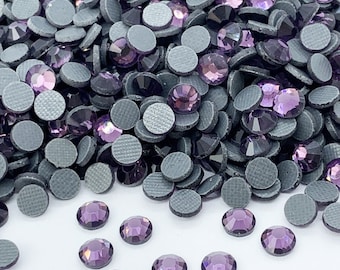 TANZANITE iron-on rhinestones in DMC glass - Hotfix rhinestones - Rhinestone wholesaler - Small and large quantities