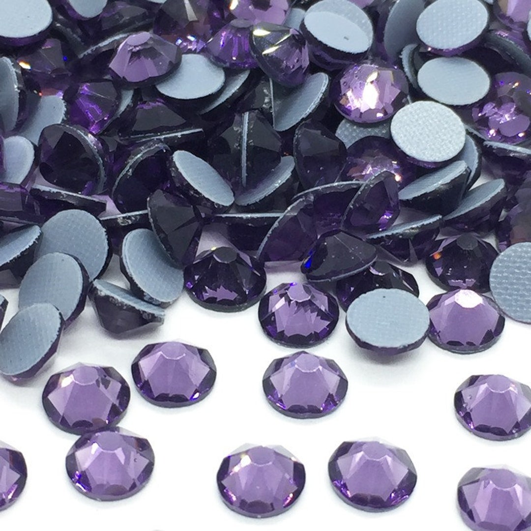 Brillabenny 1400 Cristalli Tanzanite Lilla Viola TERMOADESIVI Strass HOTFIX Rhinestone Lilac Violet Hot Fix (SS16/4MM - Foto 11