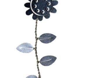 Metal - sunflower - 2pcs x stickers