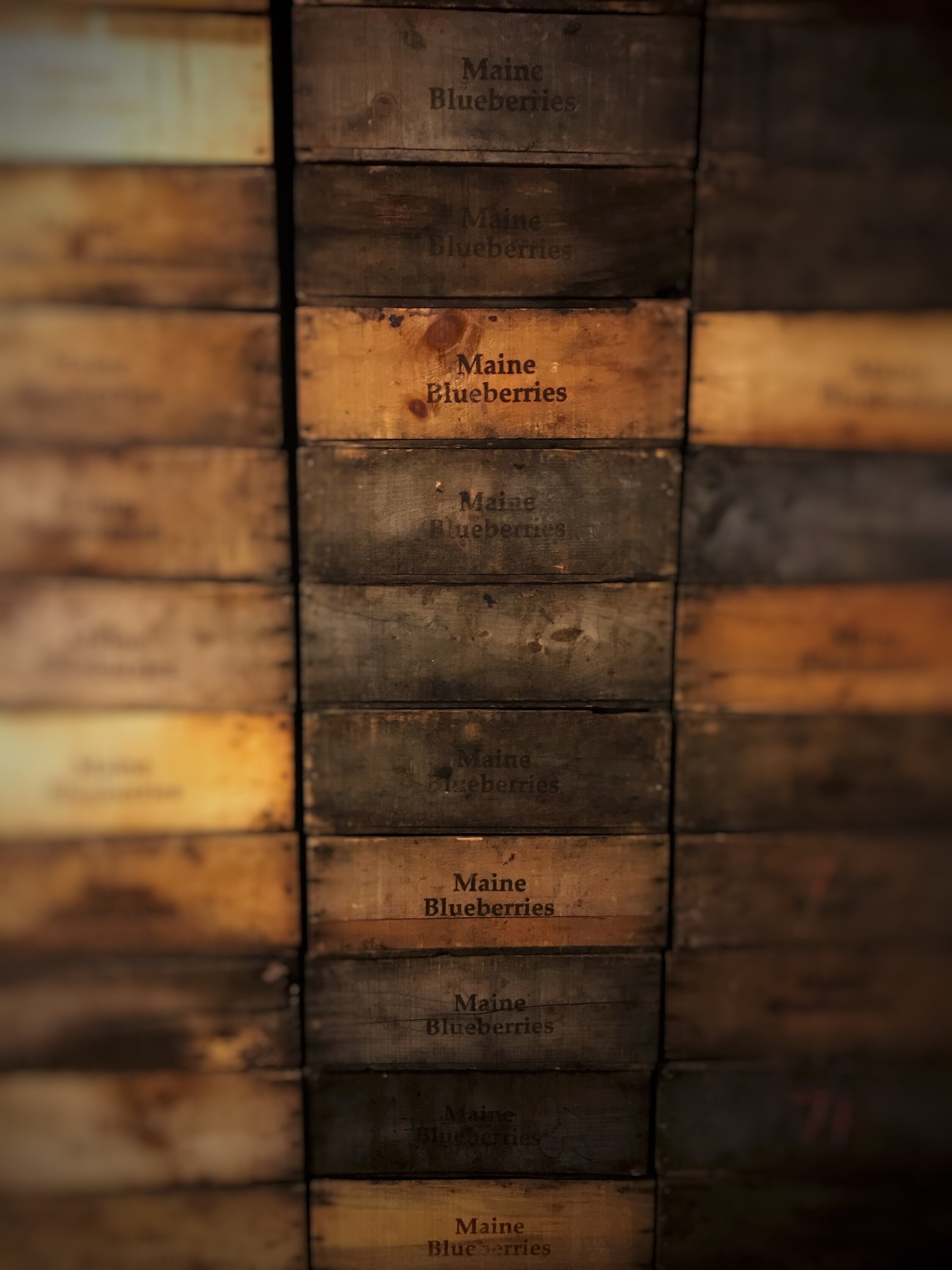 Antique Maine Blueberry Wooden Crate Decorative rustic Etsy