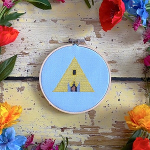 Midsommar Yellow Temple Cross Stitch Pattern