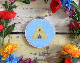 Midsommar Yellow Temple Cross Stitch Pattern