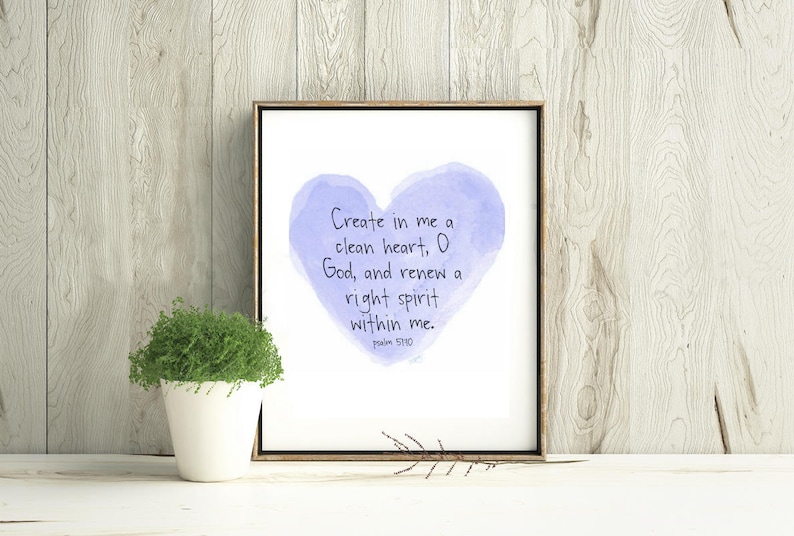 Bible Verse Print, Heart Printable, Scripture Nursery Print, Girls Room ...