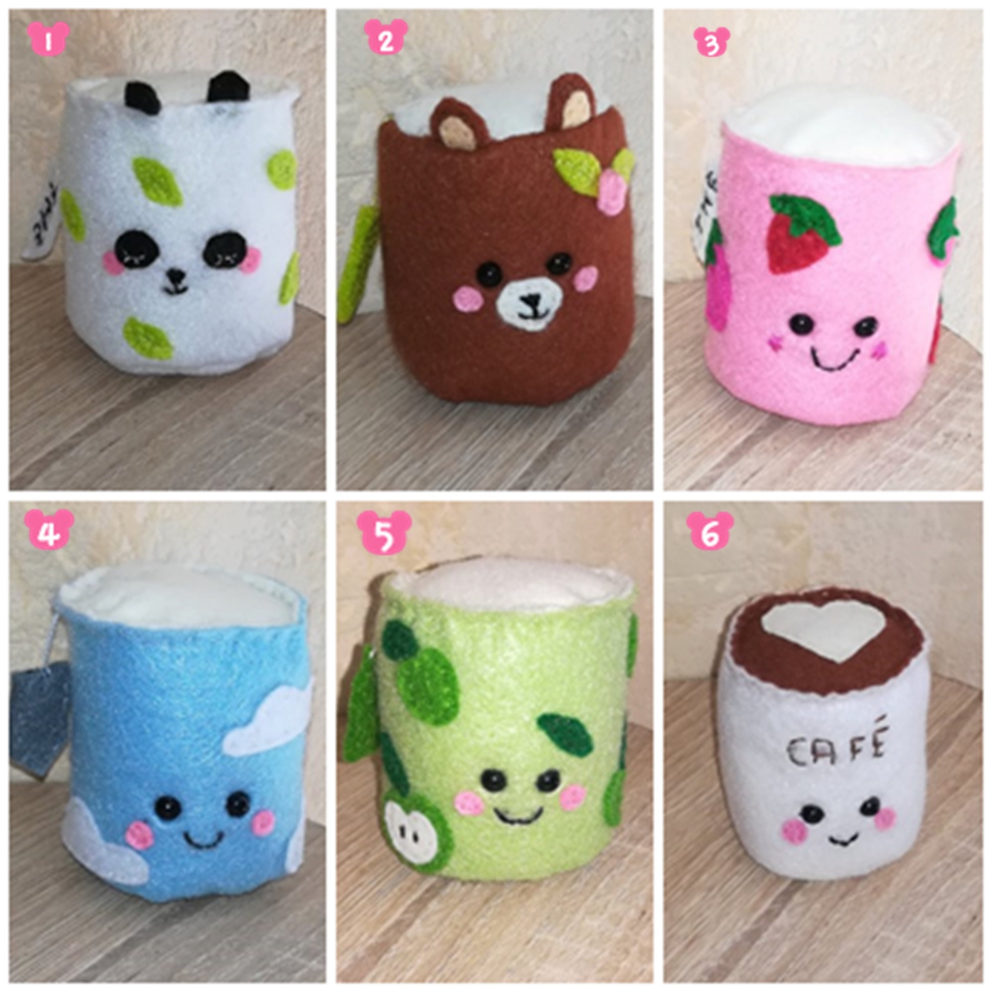 Tasse à Thé en Feutrine Décoration