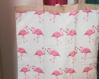 Sac tote bag Flamant rose