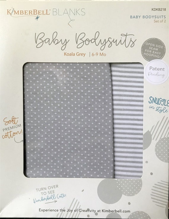 Kimberbell Embroidery Project Blanks Baby Bodysuits Koala Grey Etsy