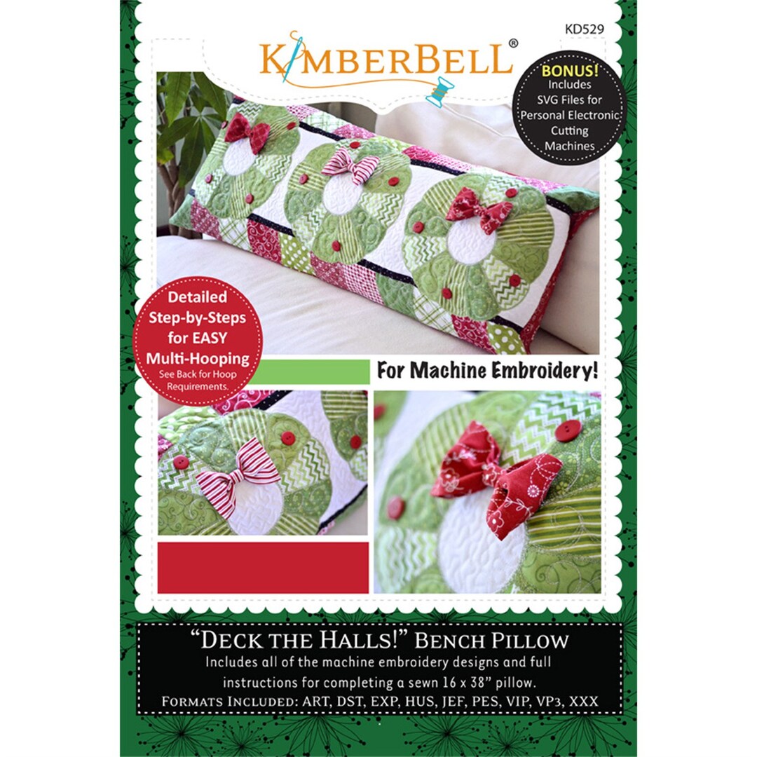 Kimberbell Deck the Halls Bench Pillow Pattern Etsy