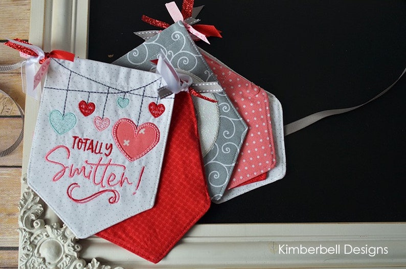 Kimberbell Pennants & Banners Smitten with Snow Machine Etsy