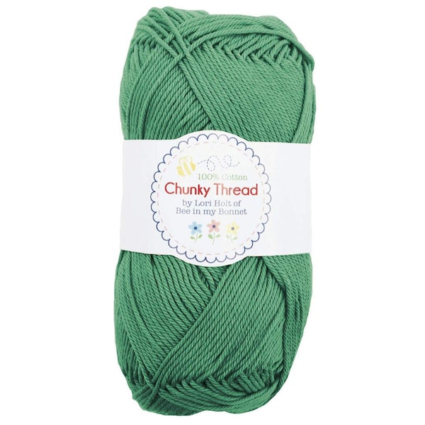 Lori Holt Cotton Sport Weight Chunky Thread Yarn (23 Colors to Choose from) (Leaf)