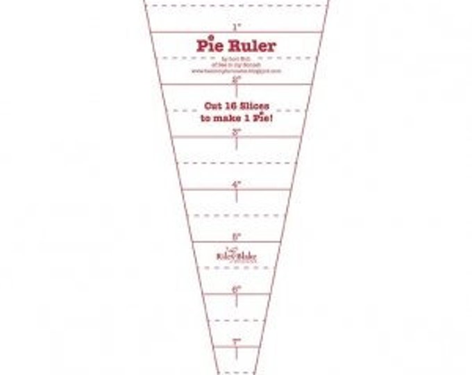 Pie Ruler Lori Holt Pie Ruler by Lori Holt of Bee in My Bonnet ST-4815 - Etsy