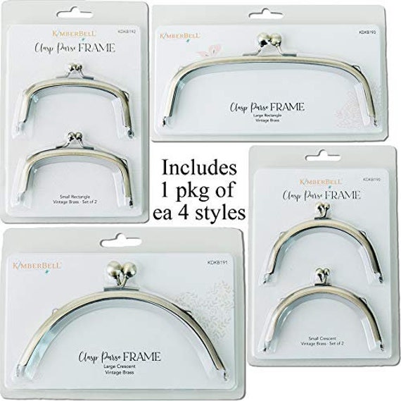 Kimberbell Bundle All 4 Clasp Purse Frames Small Crescent Etsy