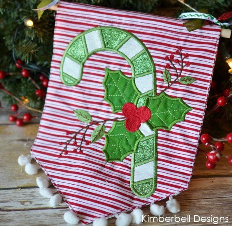 Kimberbell Pennants & Banners Christmas Wishes Embroidery CD Etsy