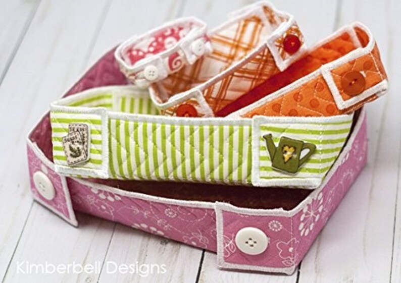 KIMBERBELL Quilted Baskets Machine Embroidery CD KD553 Etsy