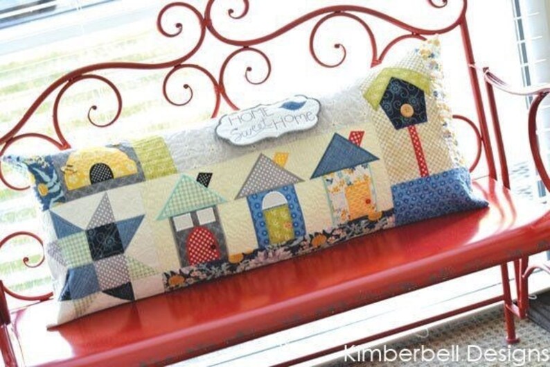 Kimberbell Home Sweet Home Bench Pillow Machine Embroidery CD Etsy