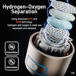Hydrogen water generator in  Tachyon charged bottle. Elevates your drinking water to new heights by combining two powerful energies.