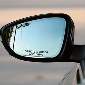 Objects In Mirror Are Losing meme Funny Decal Auto JDM