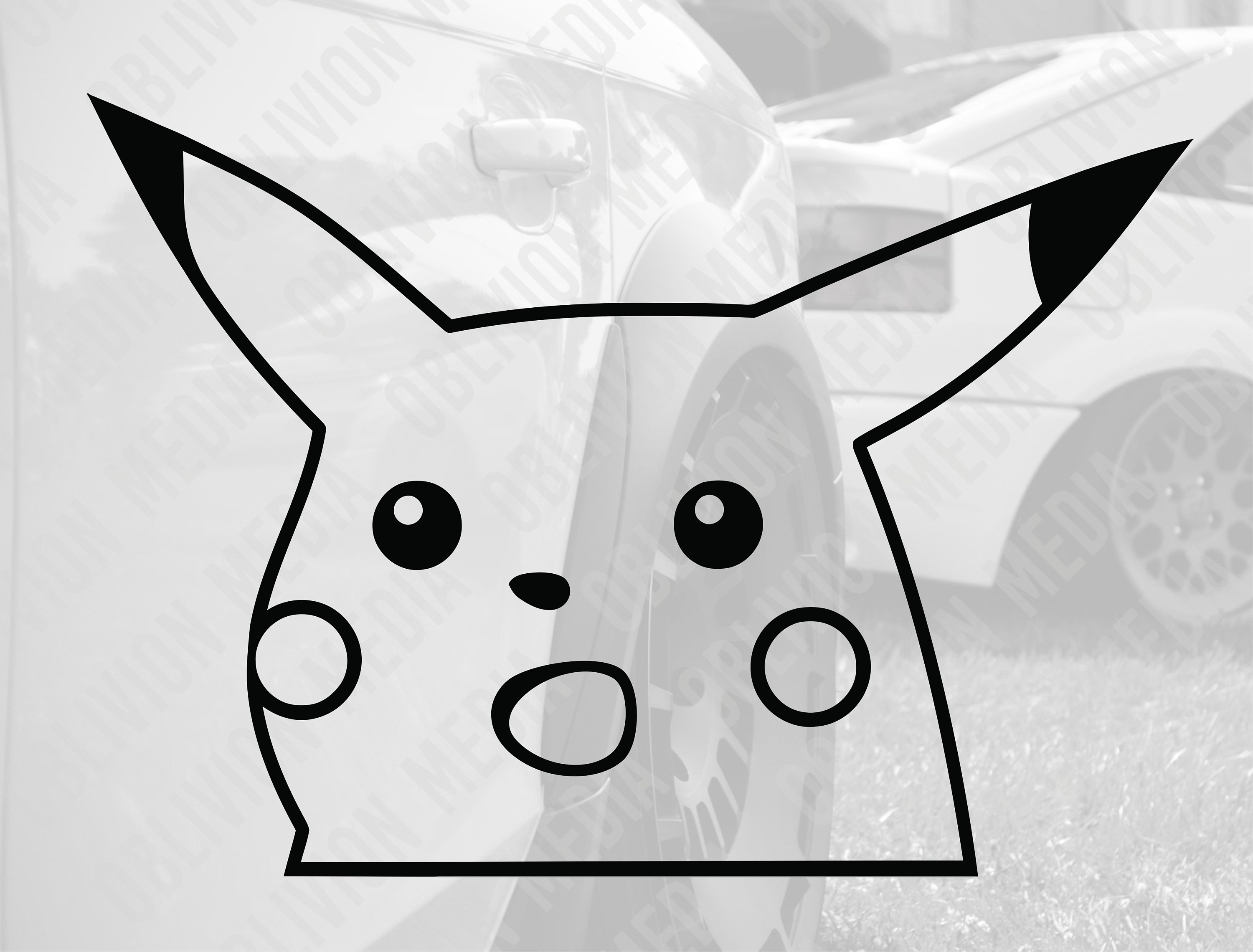 Pikachu Meme Funny Decal Auto JDM