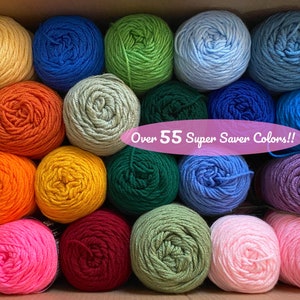 Over 55 Different Colors Red Heart Super Saver Worsted Weight Yarn