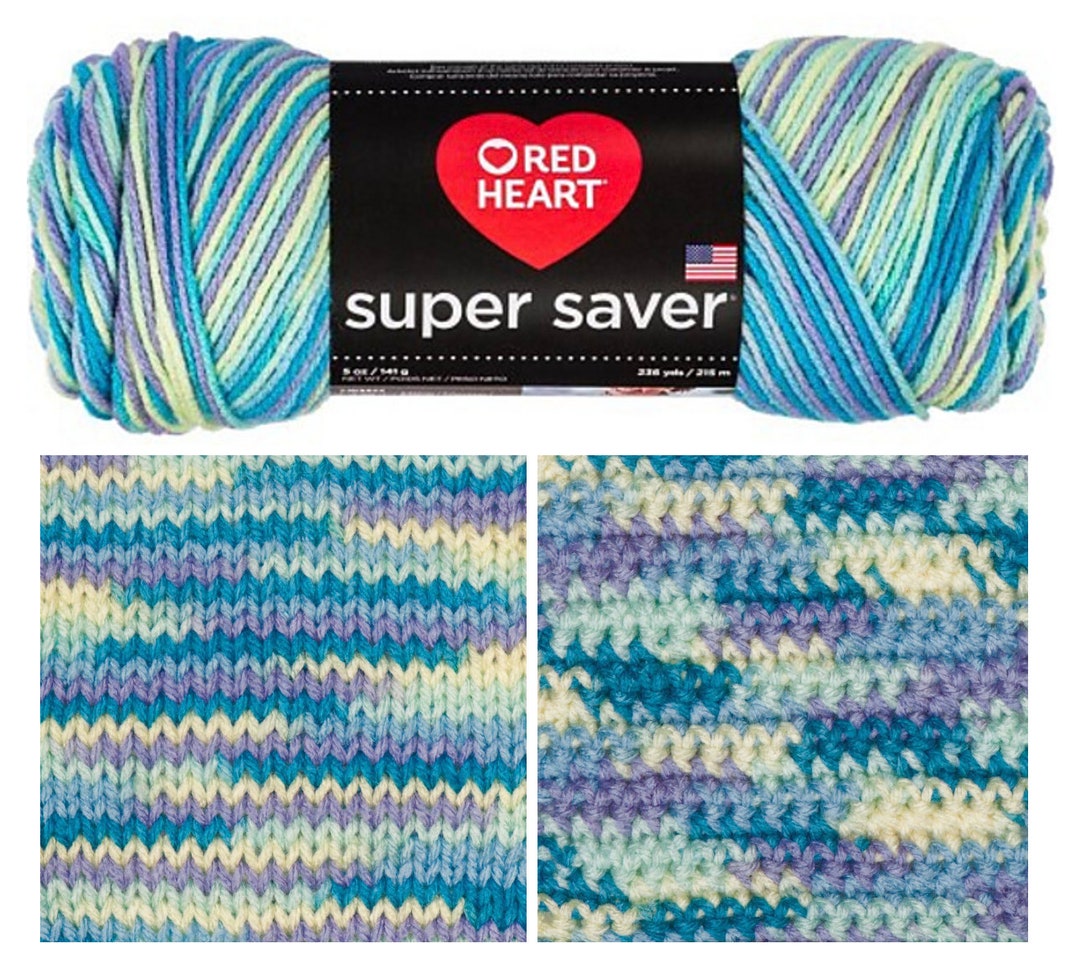 Stillwater Pooling, Red Heart Super Saver Yarn, 5oz/236 Yds, Acrylic