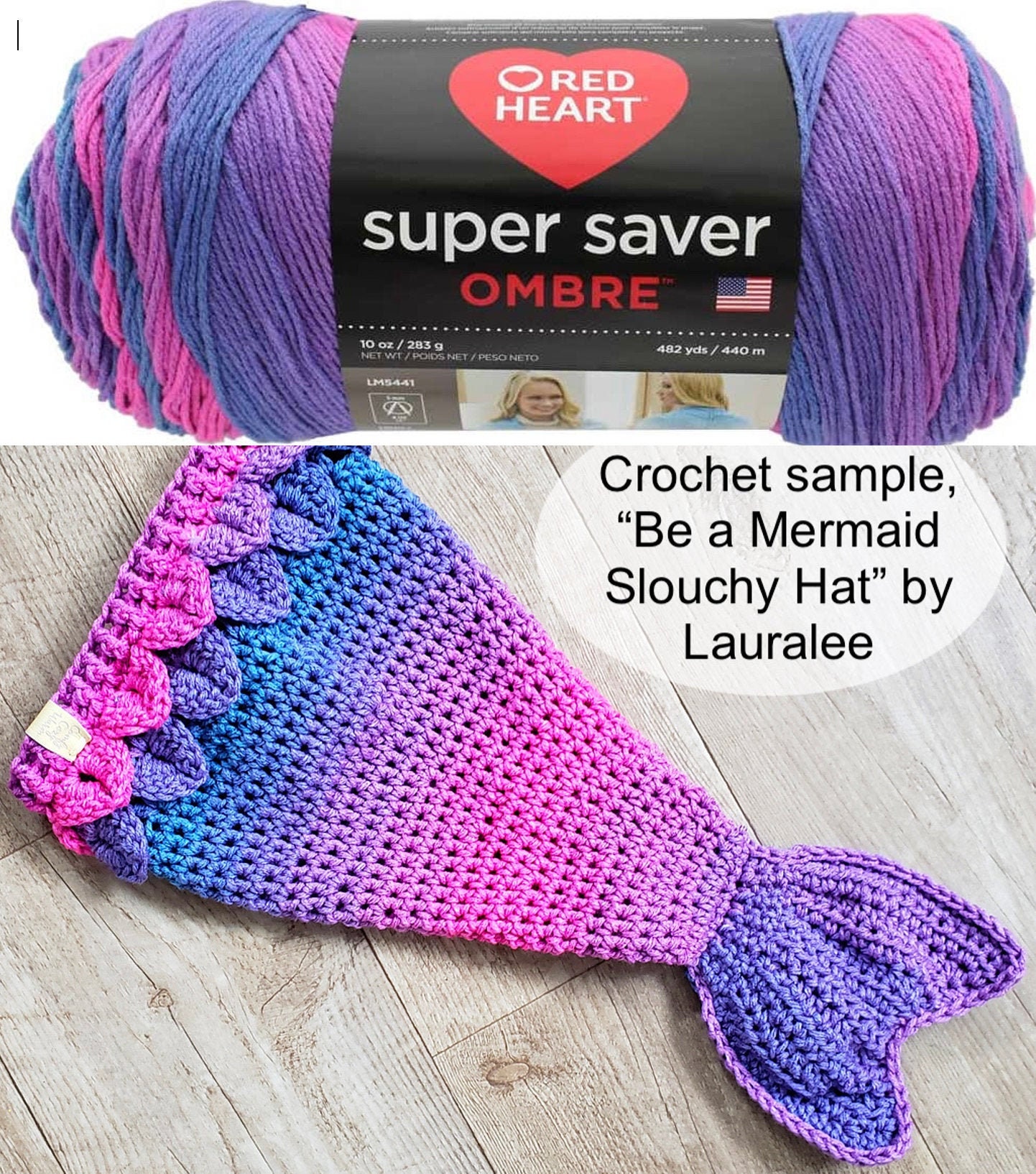 Summer Sale Sweet Treat Ombre, Red Heart Super Saver Ombre Yarn