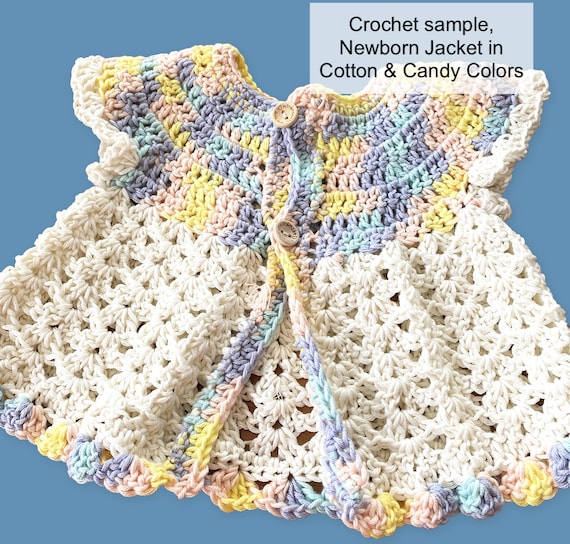 Free Crochet Summer Cardigan pattern using Bernat Softee Cotton