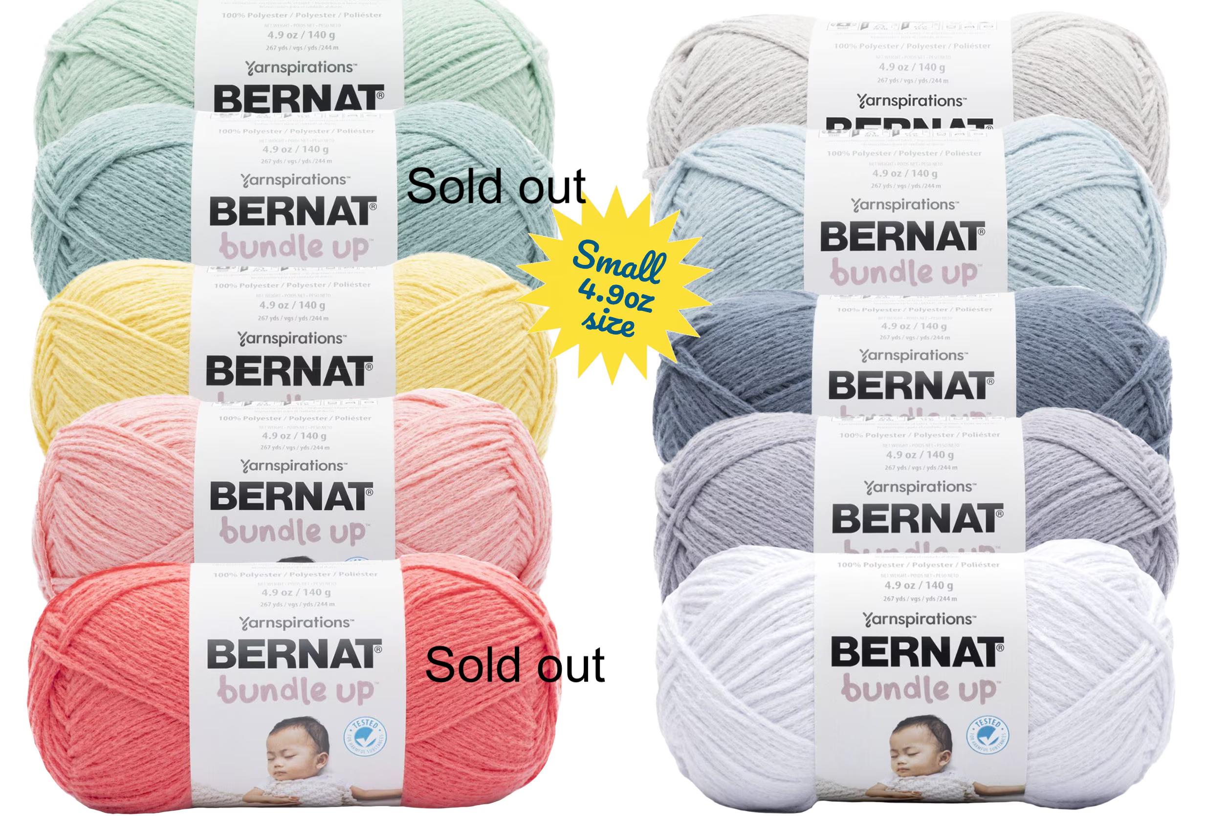 Bernat Bundle up Yarn Small 4.9oz Size 267 Yds 4 Worsted Weight polyester Red Wagon Duckling Posy Brook Low Fast Ship Etsy UK