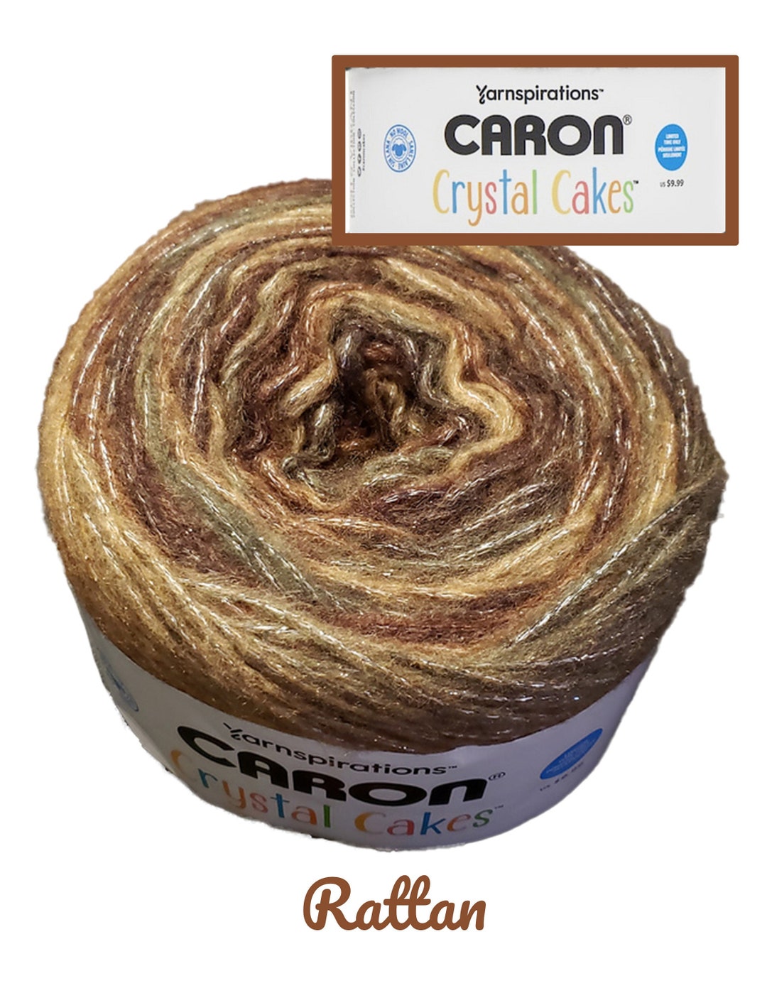 Rattan browns Caron Crystal Cakes Yarn 4 Worsted Acrylic Etsy